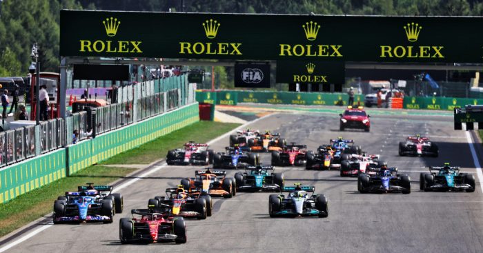 Belgian Grand Prix race start. Spa-Francorchamps, August 2022. F1 2023