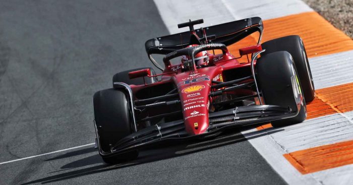 Charles Leclerc in FP2 at the Dutch GP. Zandvoort September 2022.