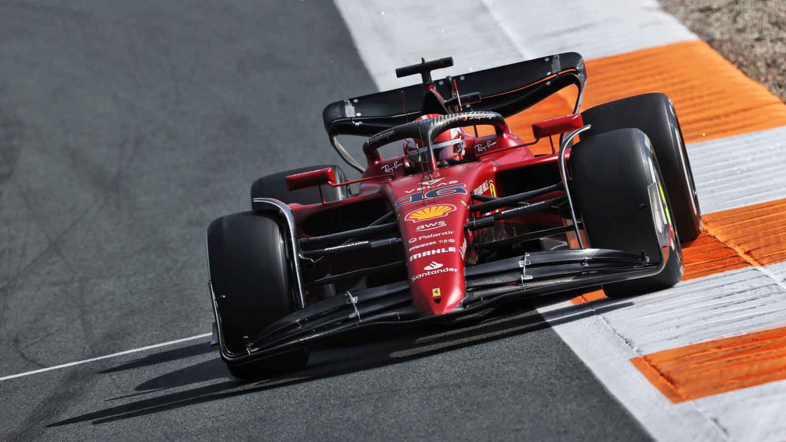 Charles Leclerc in FP2 at the Dutch GP. Zandvoort September 2022.