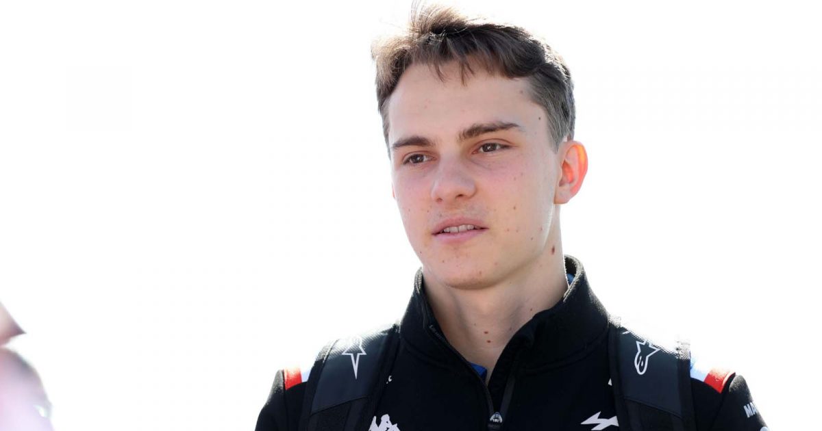 Oscar Piastri in the paddock. Silverstone July 2022.