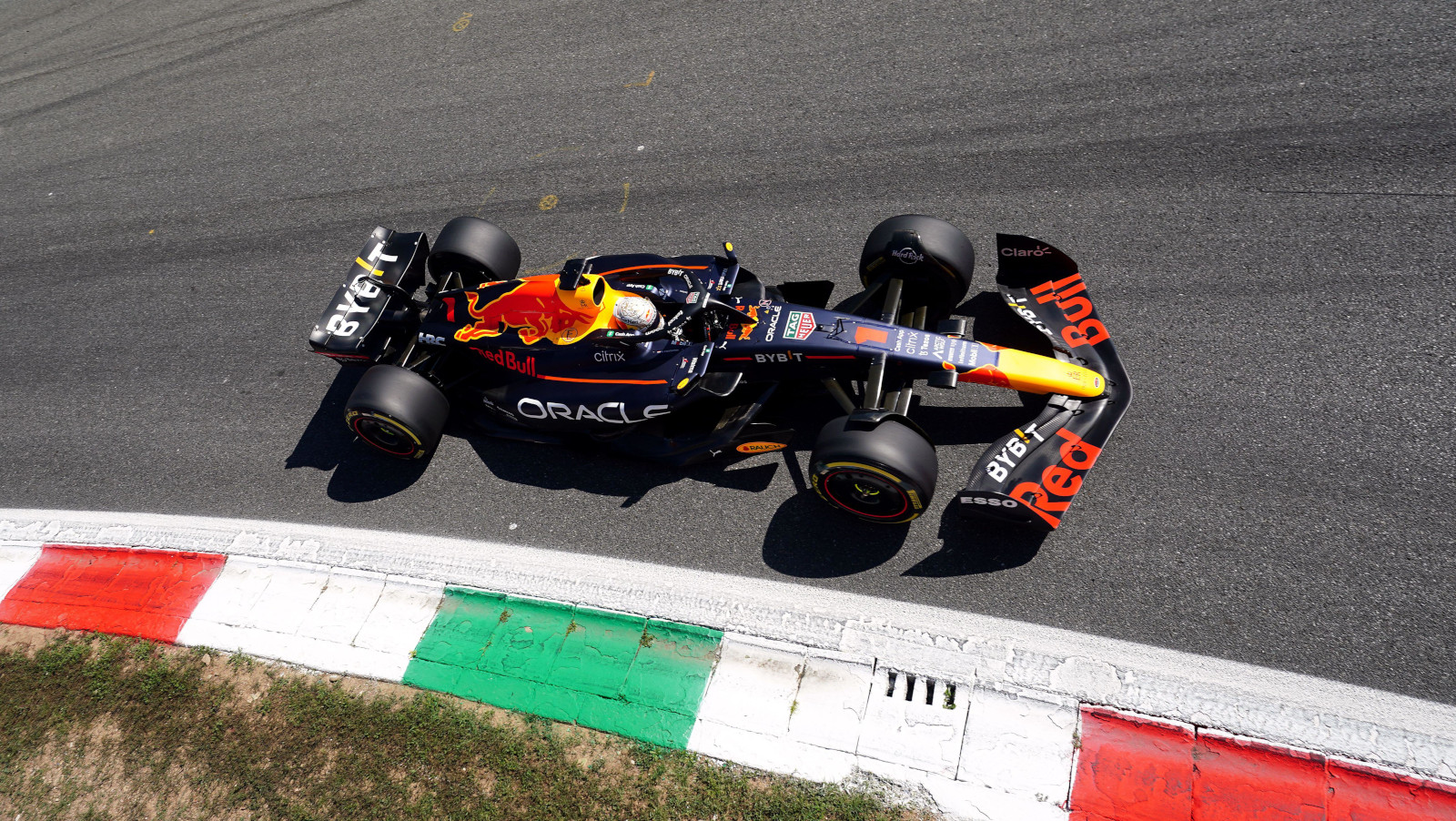 Max Verstappen putting in the laps at Monza. Italy September 2022