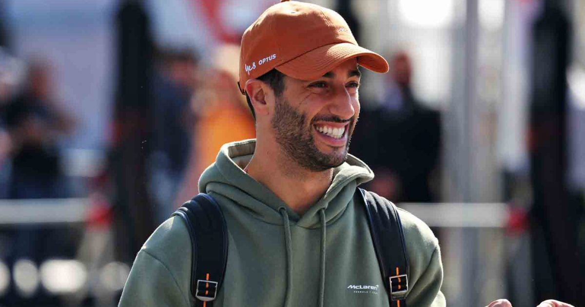 Daniel Ricciardo smiles. Monza September 2022.