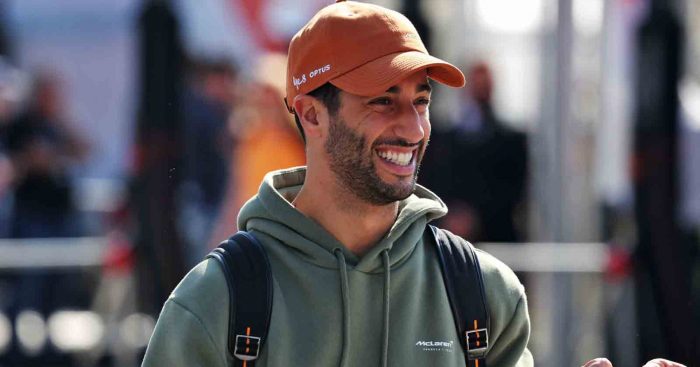 Daniel Ricciardo smiles. Monza September 2022.