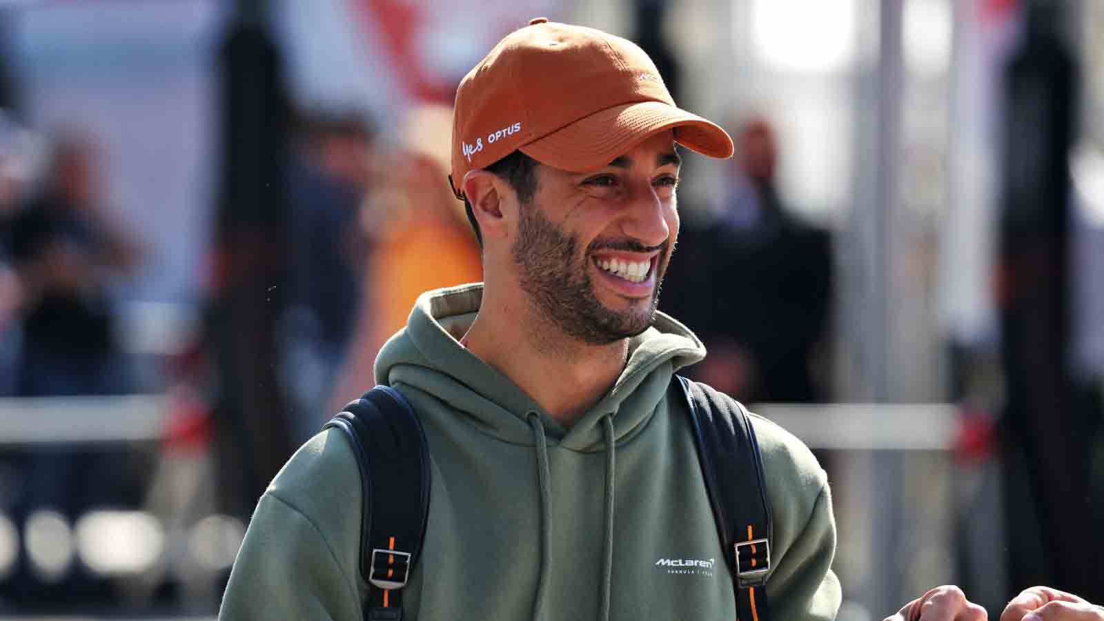 Daniel Ricciardo smiles. Monza September 2022.