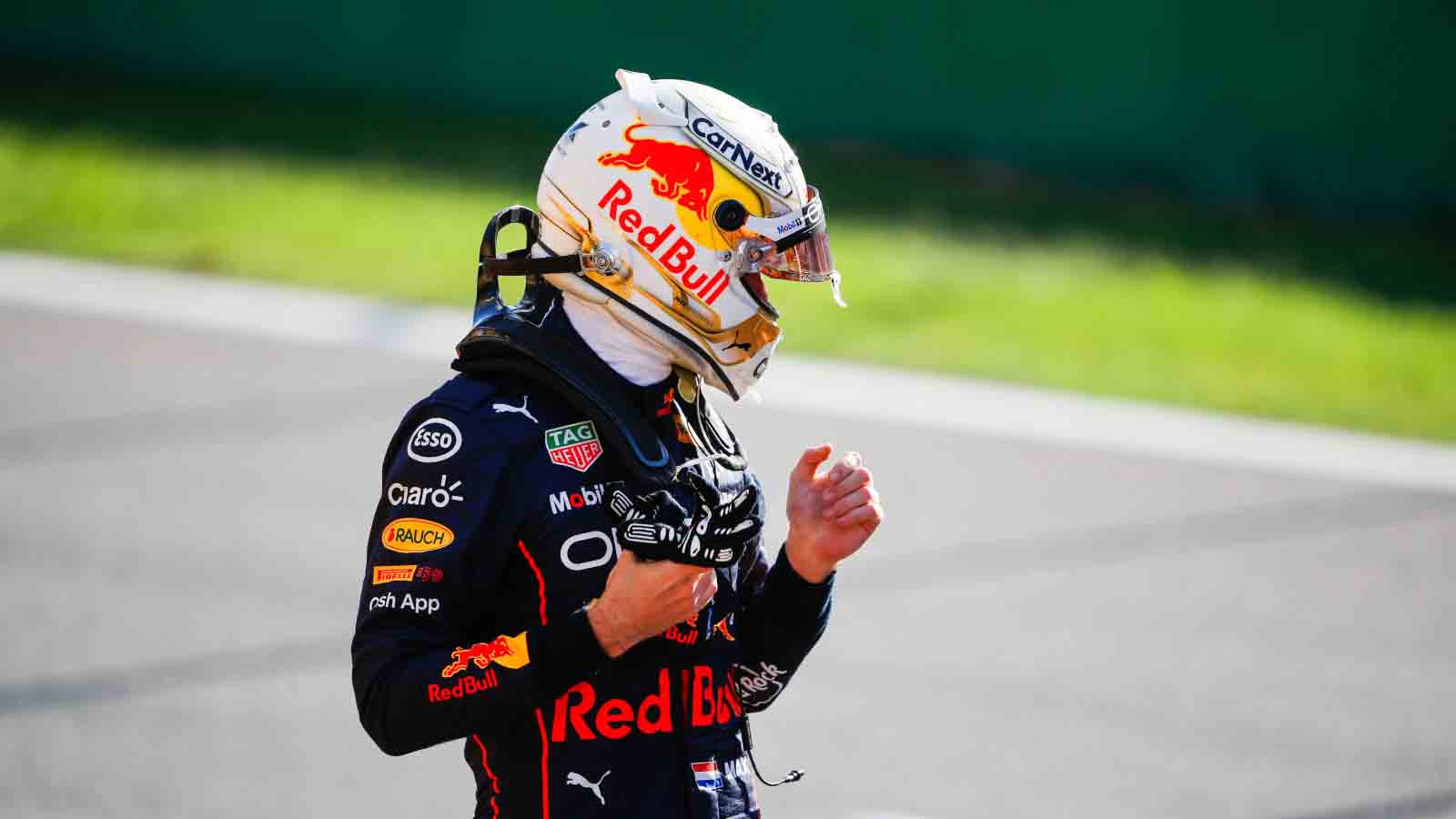 Max Verstappen after qualifying. Italian Grand Prix September 2022.
