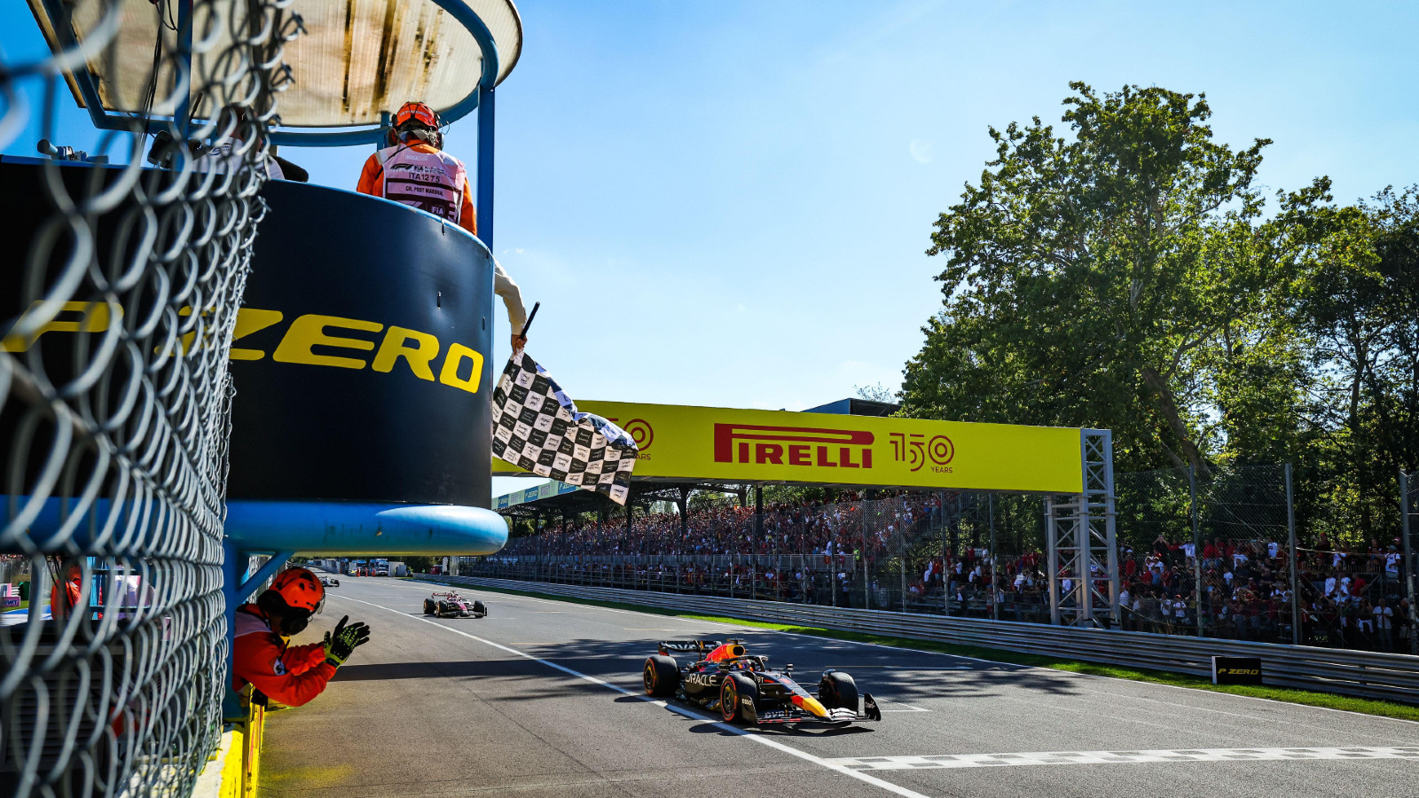 Red Bull's Max Verstappen wins the Italian Grand Prix. Monza, September 2022.
