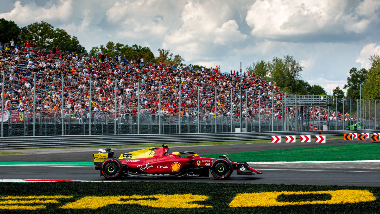 Ferrari driver Carlos Sainz at the Italian Grand Prix. F1 Monza, September 2022.
