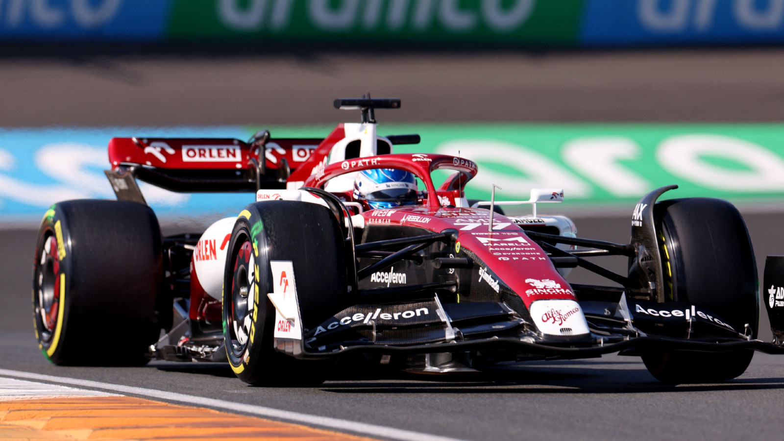 Alfa Romeo's Valtteri Bottas on track at the Dutch Grand Prix. Zandvoort, September 2022.
