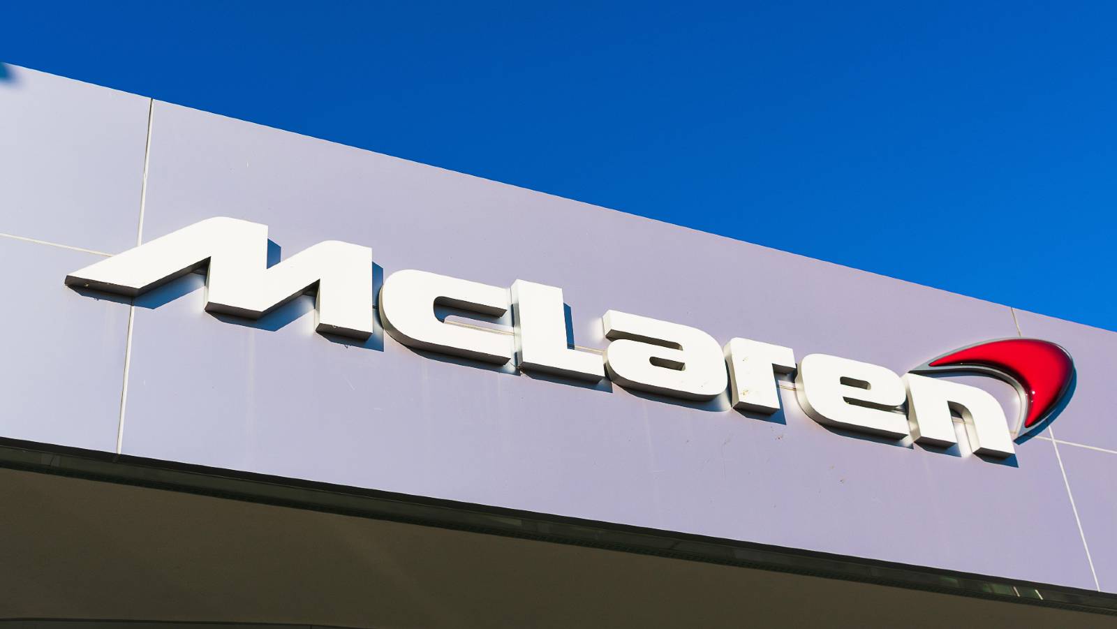 McLaren logo. California November 2019.