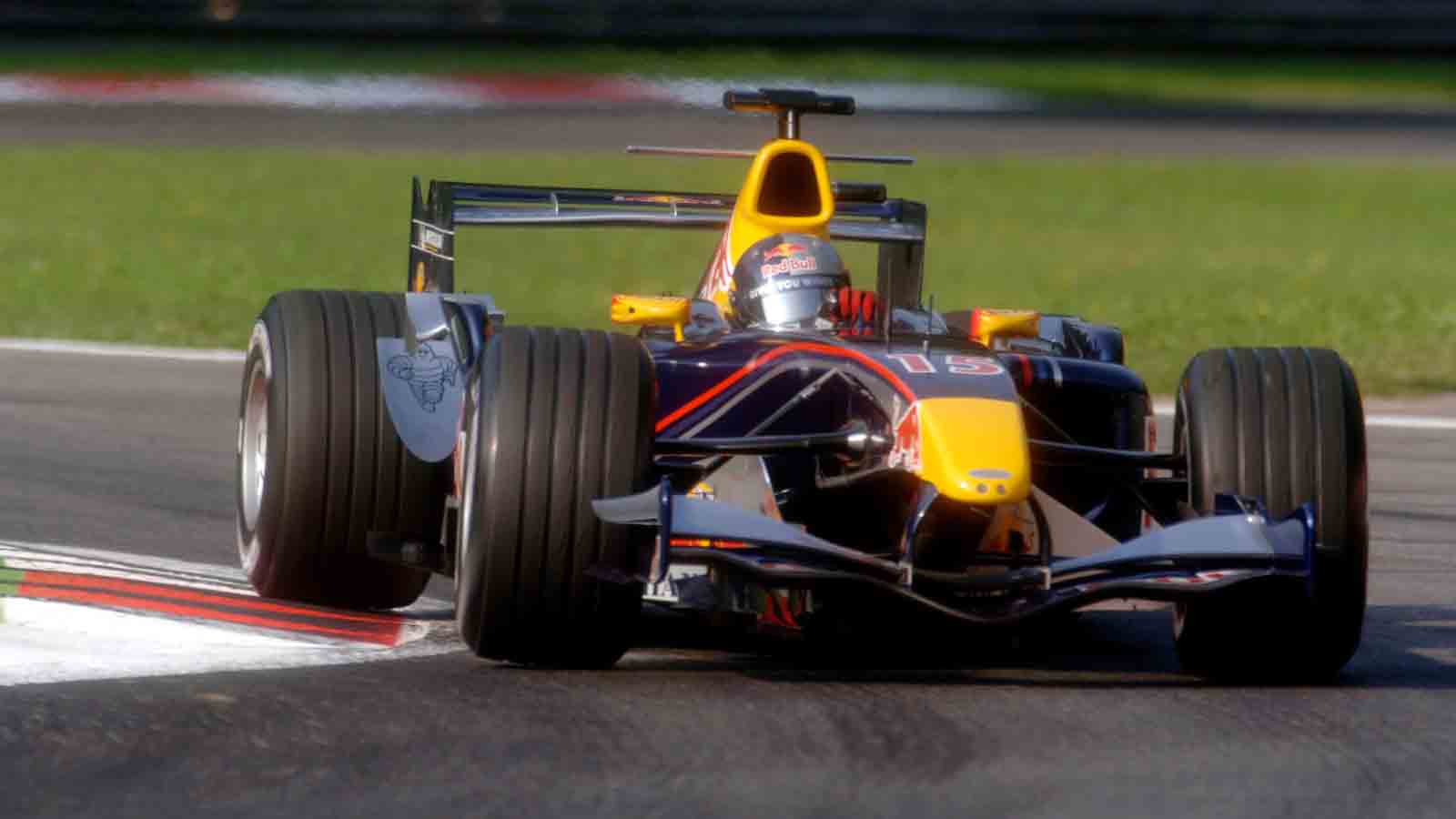 Christian Klien drives for Red Bull at Monza. Italy 2005.