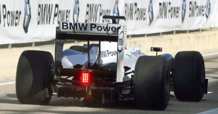 Rear view of BMW Sauber. Valencia January 2009.