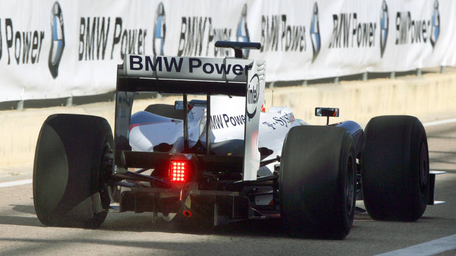 Rear view of BMW Sauber. Valencia January 2009.