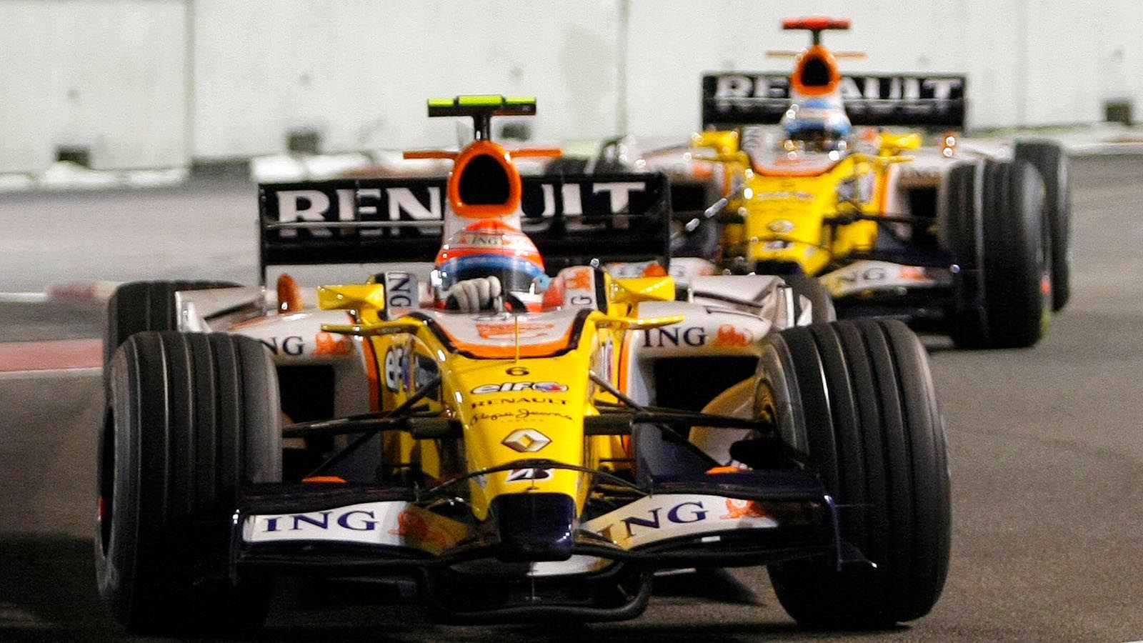 纳尔逊·皮奎特和费尔南多·阿隆索新加坡大奖赛
