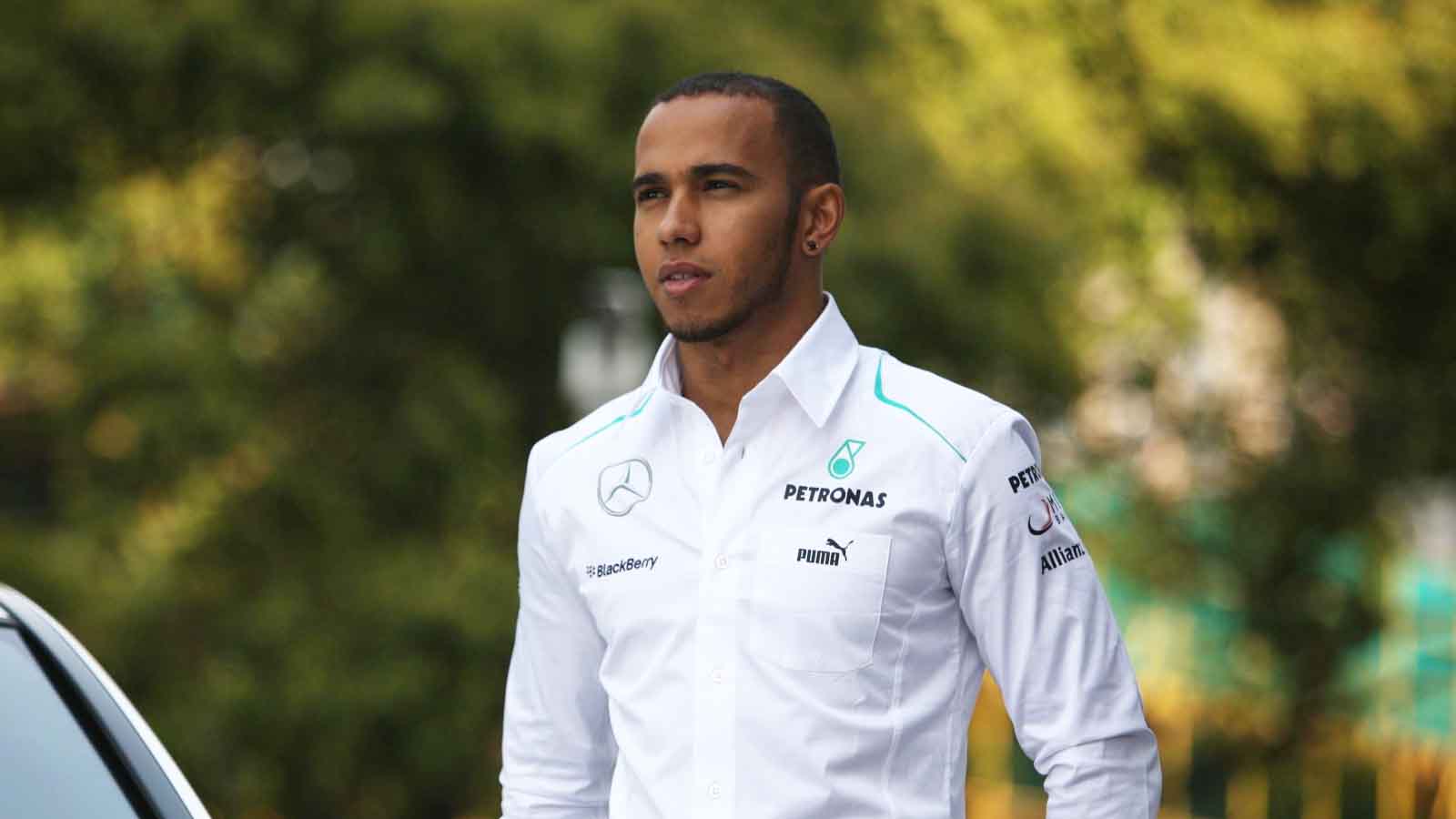 lewis Hamilton at a sponsor event. China April 2013.