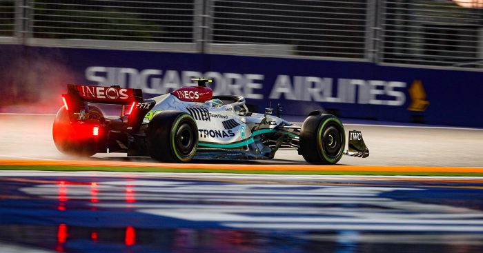 Lewis Hamilton in Singapore practice. October 2022