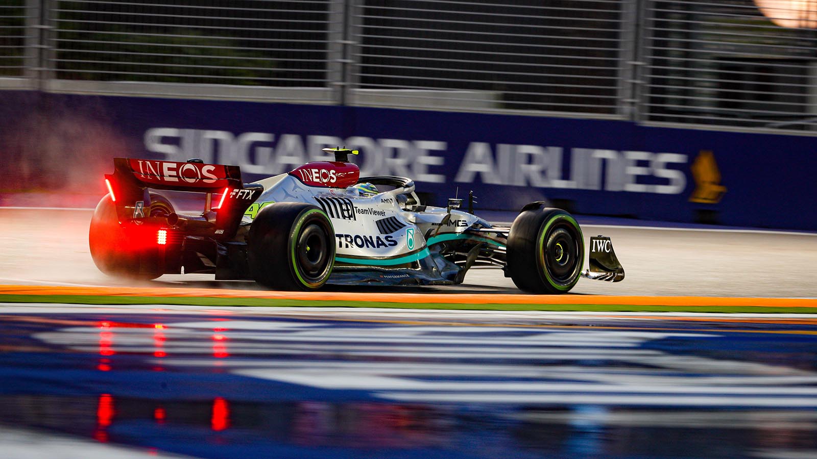 Lewis Hamilton in Singapore practice. October 2022