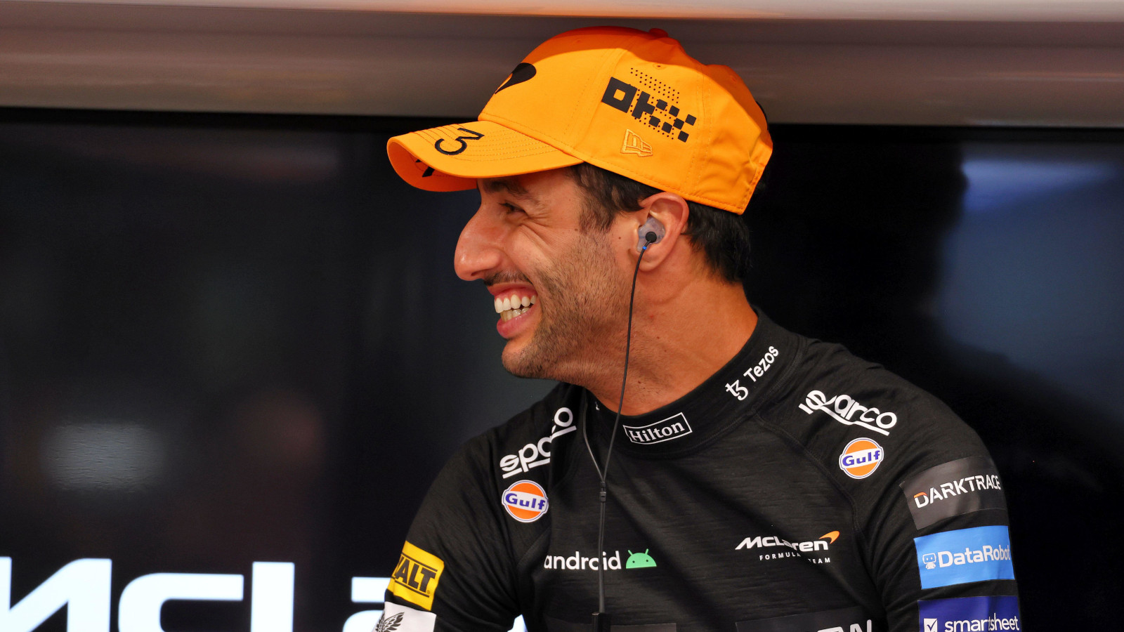 Daniel Ricciardo avec un grand sourire.  Singapour Octobre 2022