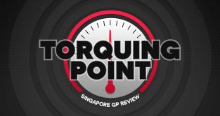 Torquing Point PlanetF1 podcast logo. Singapore October 2022.