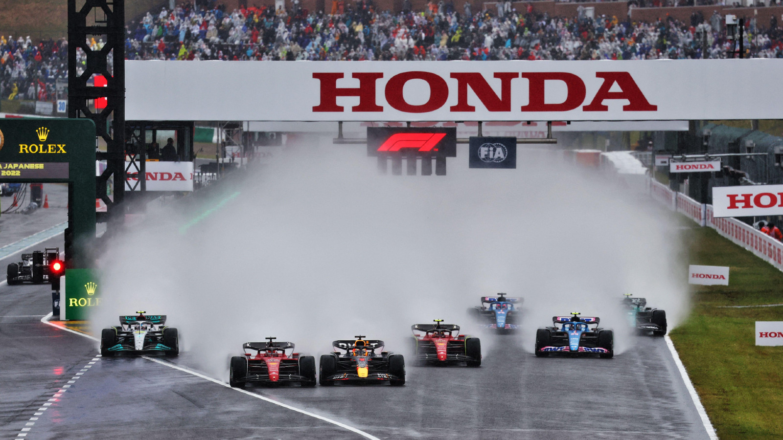 Le départ du Grand Prix du Japon 2022 de F1 à Suzuka.