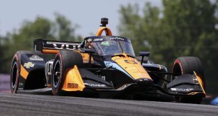 McLaren Pato O'Ward on track during the 2022 IndyCar season.