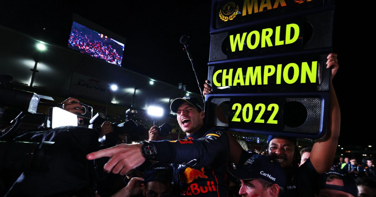 红牛的Max Verstappen在日本大奖赛。查访,2022年10月。