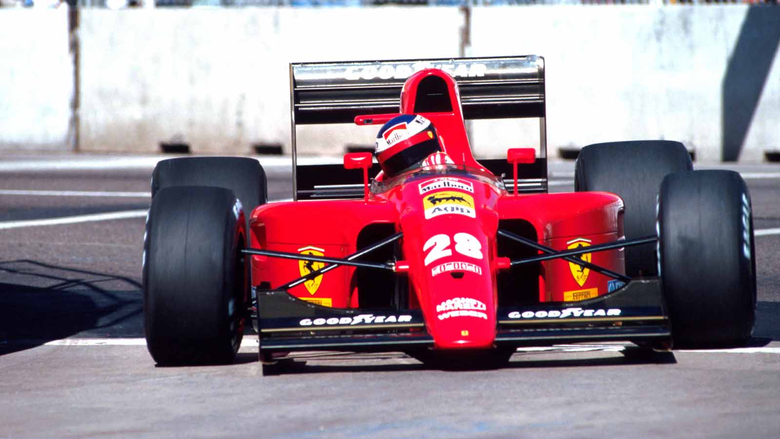 Jean Alesi drives for Ferrari. Phoenix United States March 1991.
