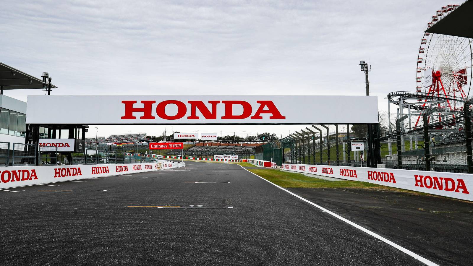 Honda branding at Suzuka. Japan, October 2022.