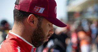 Bubba Wallace looking down. Austin March 2022