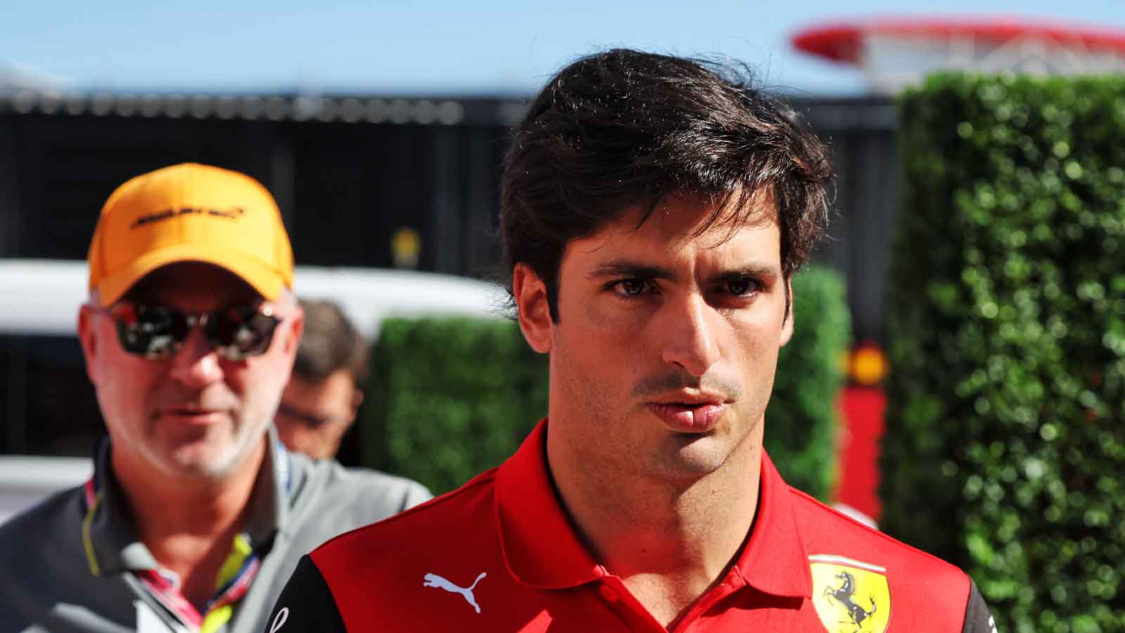 Carlos Sainz in the paddock. Austin October 2022.