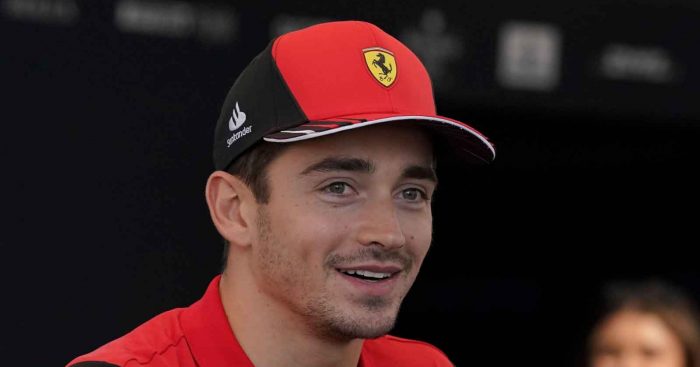 Charles Leclerc is interviewed. Austin October 2022.