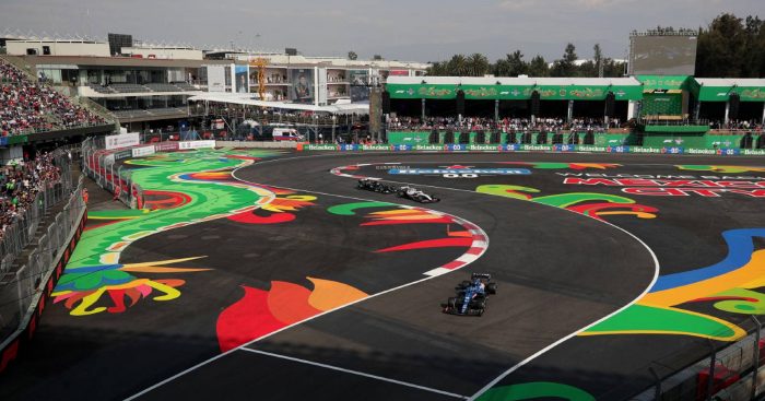 Autodromo Hermanos Rodriguez的视图。墨西哥城2021年11月。