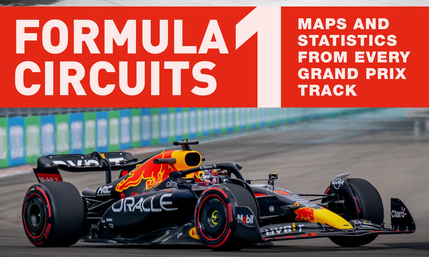 The cover of Formula 1 Circuits: Maps and statistics from every Grand Prix track.