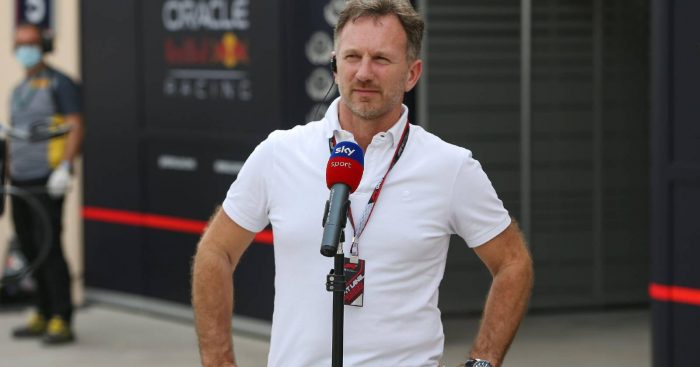 Red Bull team principal Christian Horner. Bahrain March 2022.