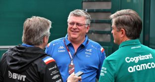 Pat Fry in discussions at the Austrian Grand Prix. July 2022