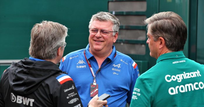Pat Fry in discussions at the Austrian Grand Prix. July 2022