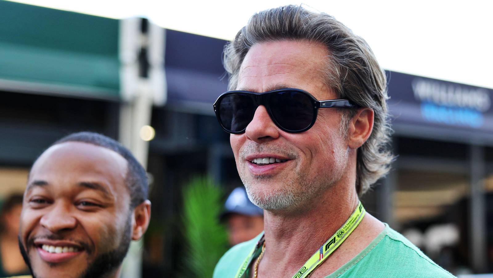 Brad Pitt at the United States GP. Austin October 2022.