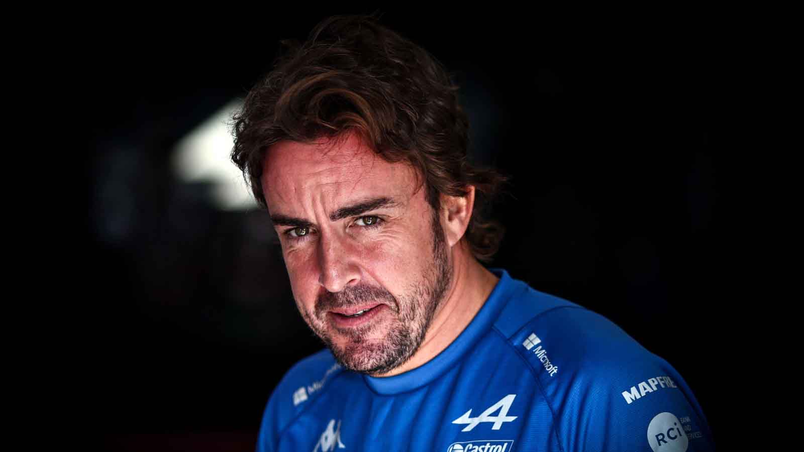 Fernando Alonso in the paddock. Sao Paulo November 2022.