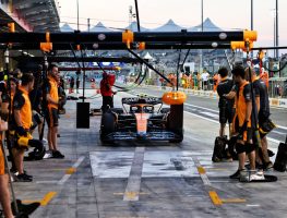 Resurfaced section of the pit box proves a ‘slippery’ situation for McLaren