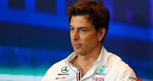Mercedes team principal Toto Wolff at the Abu Dhabi Grand Prix. Yas Marina, November 2022.