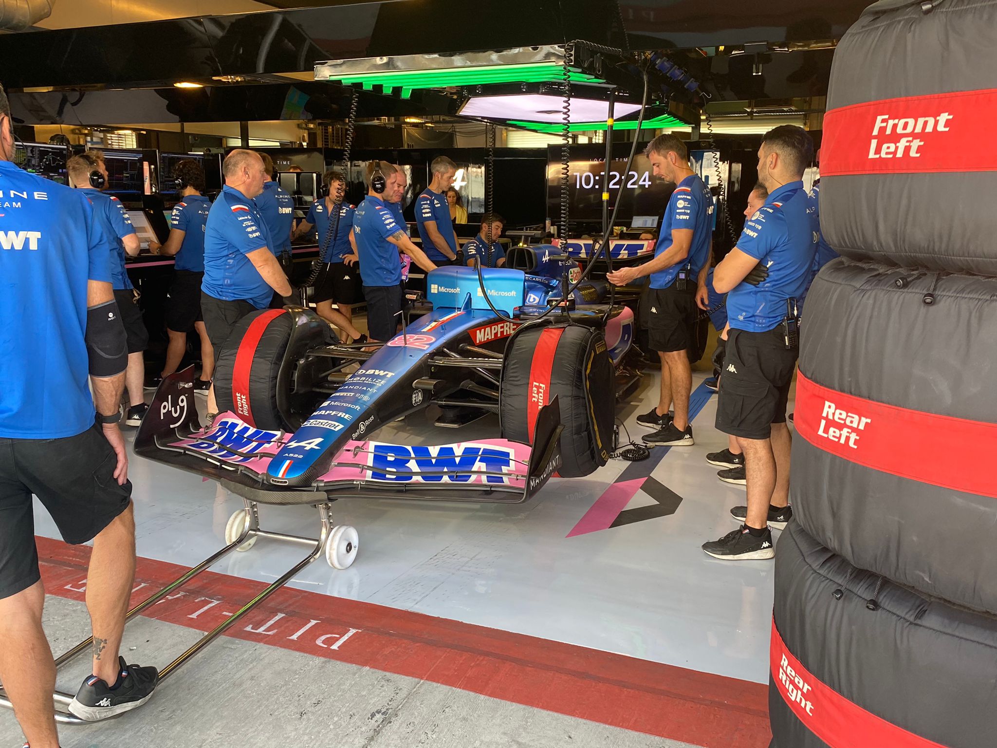 Alpine's Jack Doohan at the Abu Dhabi test. Yas Marina, November 2022.