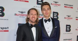 Sebastian Vettel and George Russell Autosport awards. London December 2022