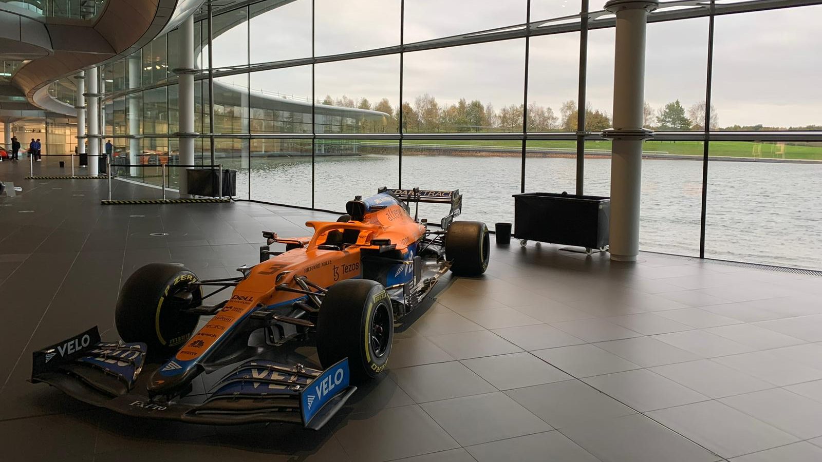 Daniel Ricciardo's car in the MTC. Woking, November 2022.