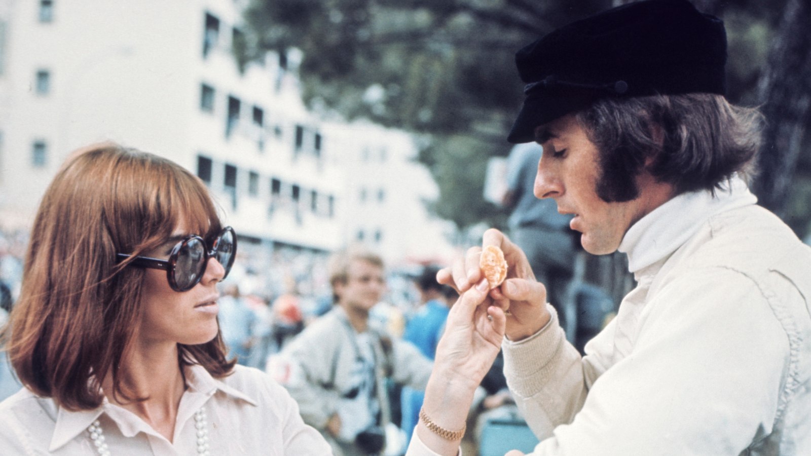 Jackie Stewart with his wife Helen.