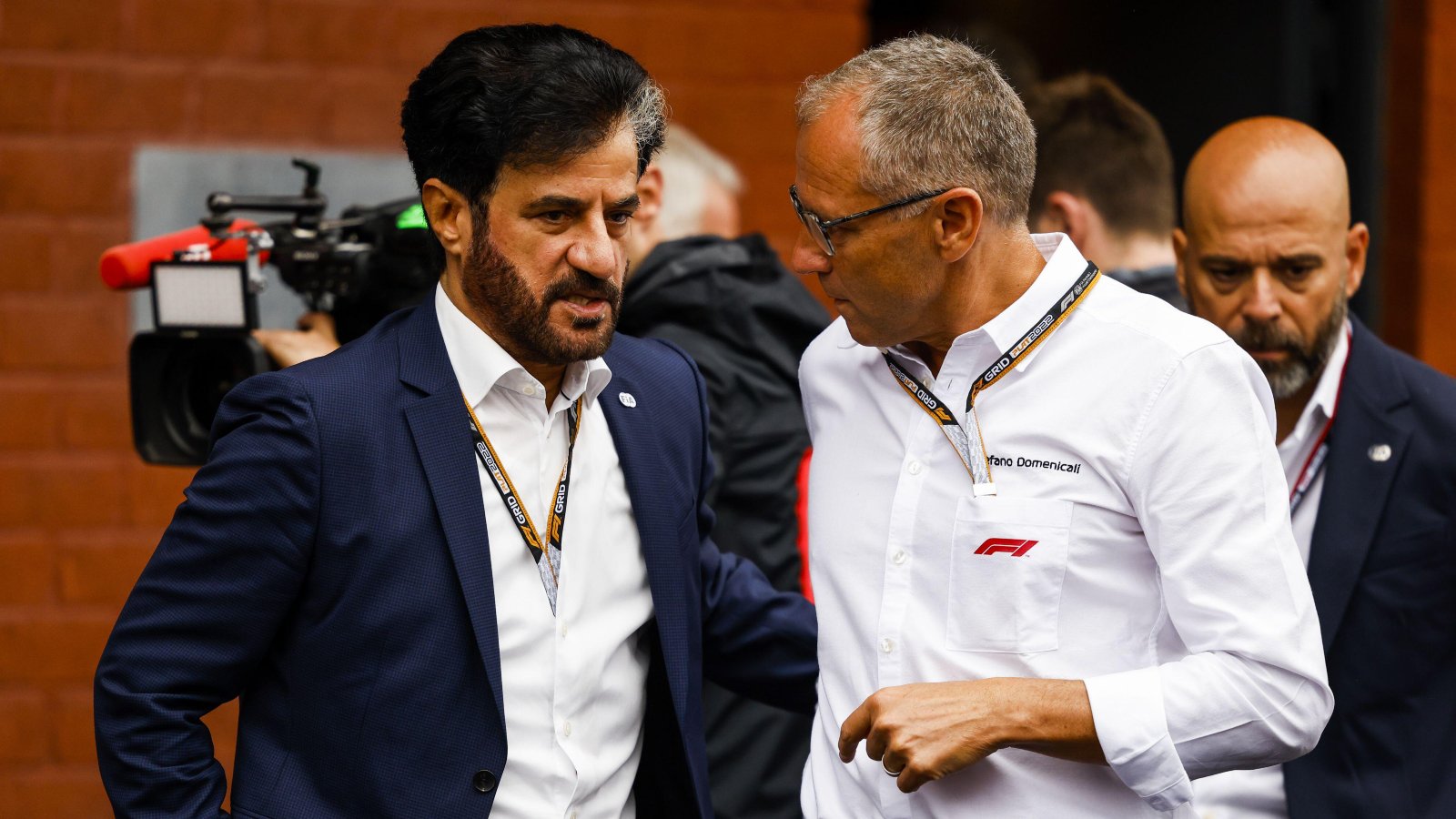 Mohammed Ben Sulayem and Stefano Domenicali. Spa, Belgium. August, 2022