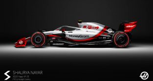 2023 Haas VF-23 concept livery.