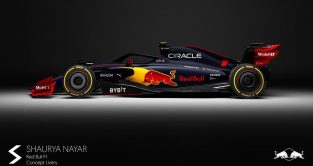 Red Bull RB19 concept livery. February 2023.