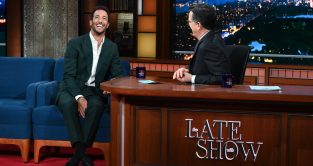 Daniel Ricciardo appears on The Late Show with Stephen Colbert. February 2023. Scott Kowalchyk/CBS ©2023 CBS Broadcasting Inc.