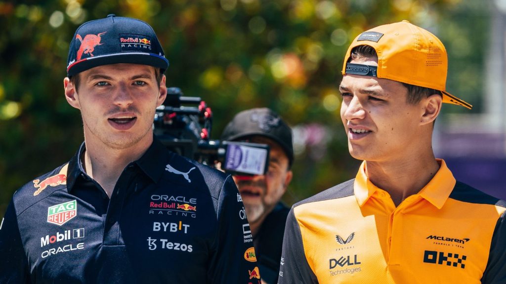 Lando Norris causes carnage after gatecrashing Max Verstappen stream ...