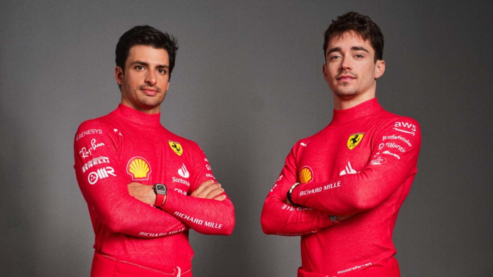 Charles Leclerc and Carlos Sainz, Ferrari