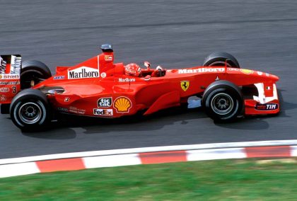 Michael Schumacher at the 2000 Japanese Grand Prix. Suzuka F1 quiz.